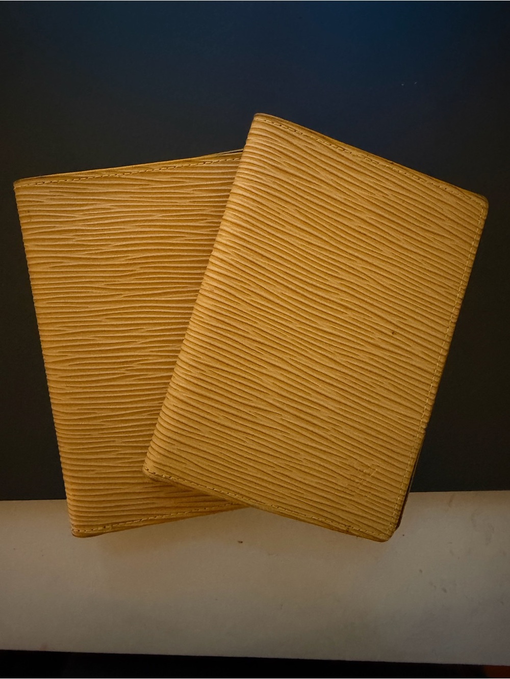 Louis Vuitton Tassill Yellow (Jaune) Epi Leather passport covers